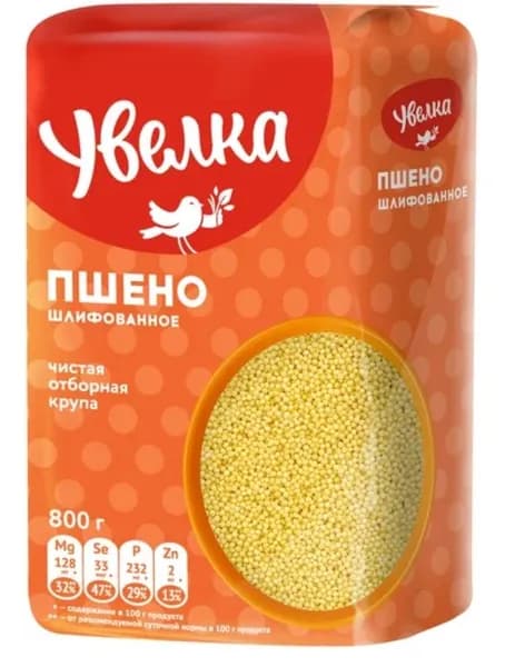 Увелка 264 Пшено Отборное золотое, 800гр