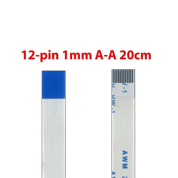 Прямой шлейф FFC 12 pin 20см шаг 1мм