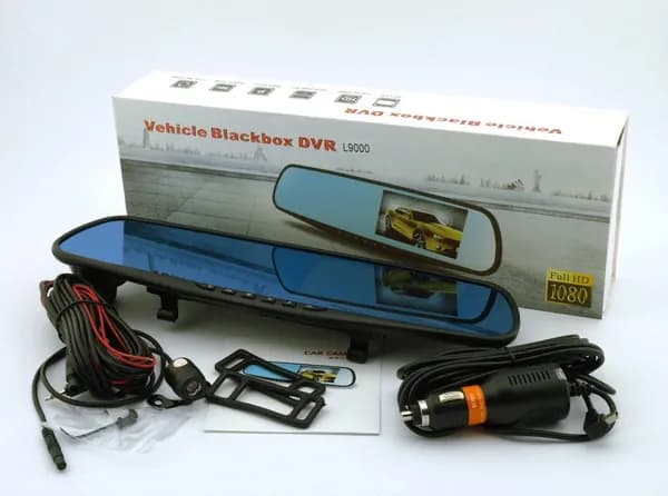 Автомобильный видеорегистратор с камерой заднего вида Vehicle Blackbox DVR/ Авторегистратор / Регистратор зеркало