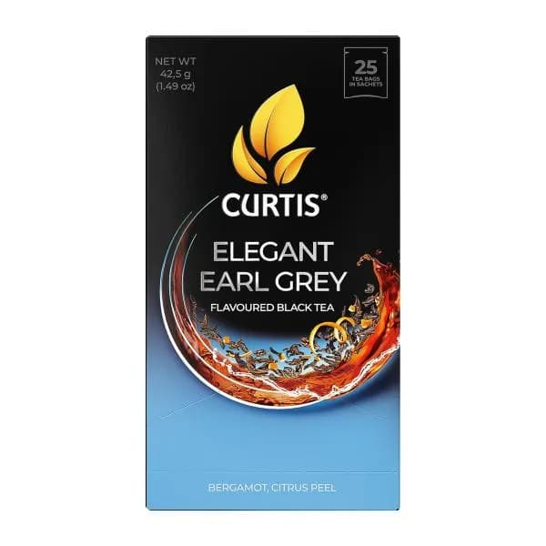 Чай черный Curtis Elegant Earl Grey бергамот-цитрус 25саше 42.5г