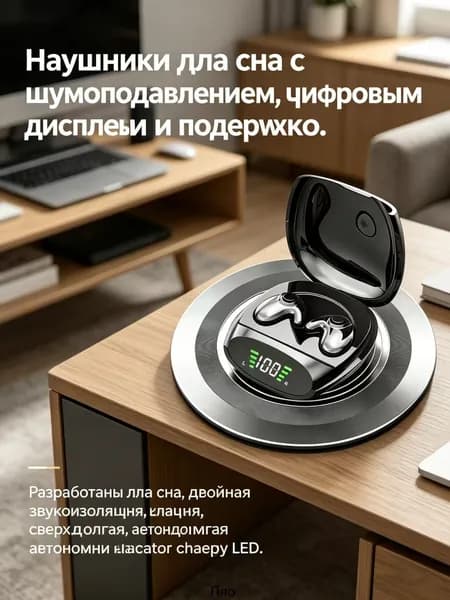 Наушники беспроводные с микрофоном, Bluetooth, USB, USB Type-C, черный