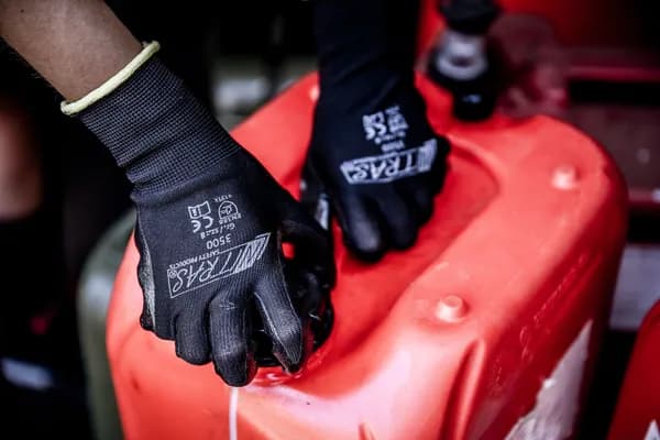 Профессиональные нейлоновые защитные перчатки NITRAS, артикул 3500, с нитриловым покрытием, Германия, р.11