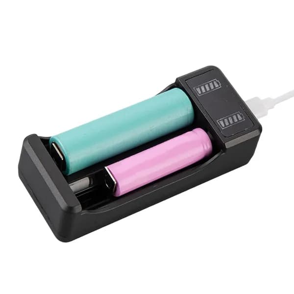Зарядное устройство для аккумуляторов 18650 21700 USB-C, - 2 слота