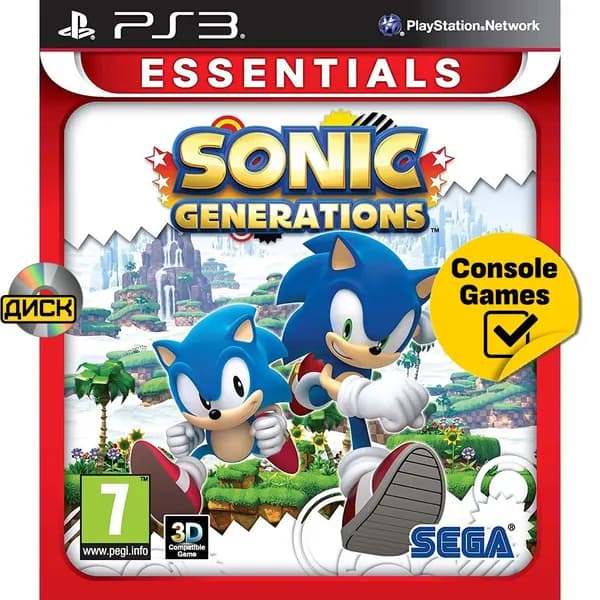 Игра PS3 Sonic Generations (PlayStation 3, Английская версия)