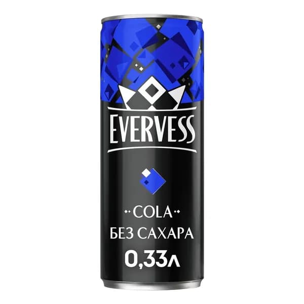 Газированный напиток Кола Evervess без сахара 330 мл