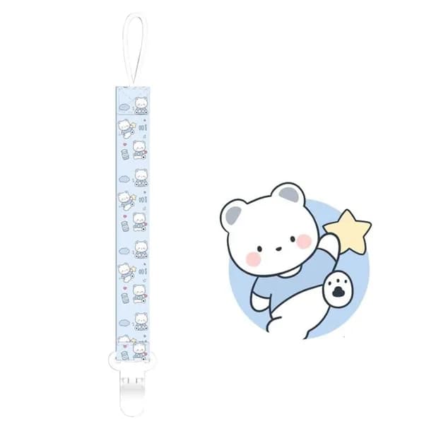 Держатель для соски, - счастливый медведь