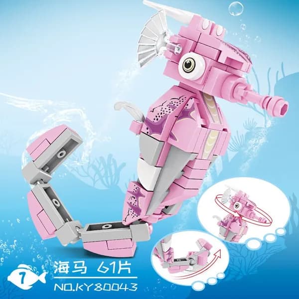Конструктор Насекомые и морские обитатели, совместимый с Lego