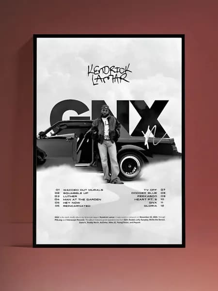 Постер на стену Kendrick Lamar без рамы (29,7х42см)