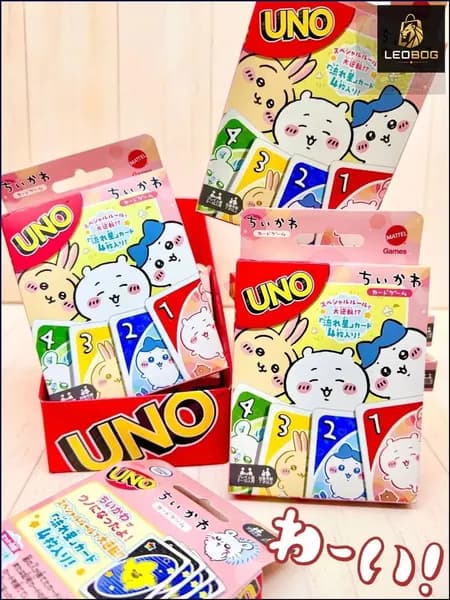 Кобрендовая карточная игра UNO от Chikawa, Подходит для игры 2-10 человек, Семейная вечеринка, Праздничная развлекательная атмосфера, 1 шт