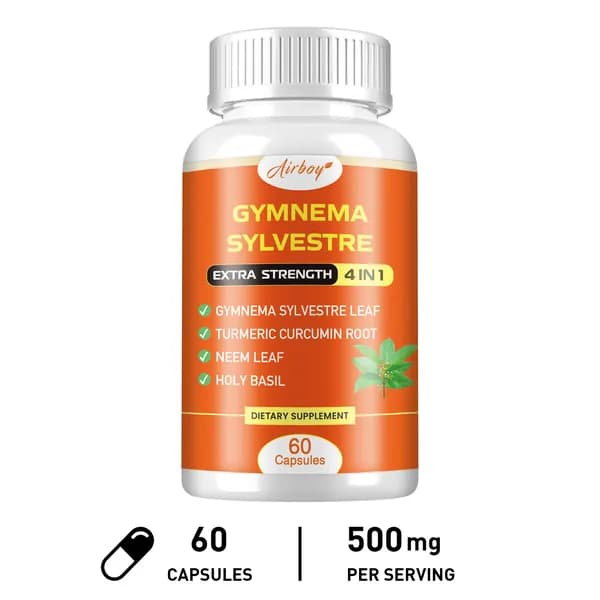 Биологически активная добавка Airboy Gymnema Sylvestre Extra Strength 4in1 разработана для поддержания здорового уровня сахара в крови и улучшения обмена веществ.