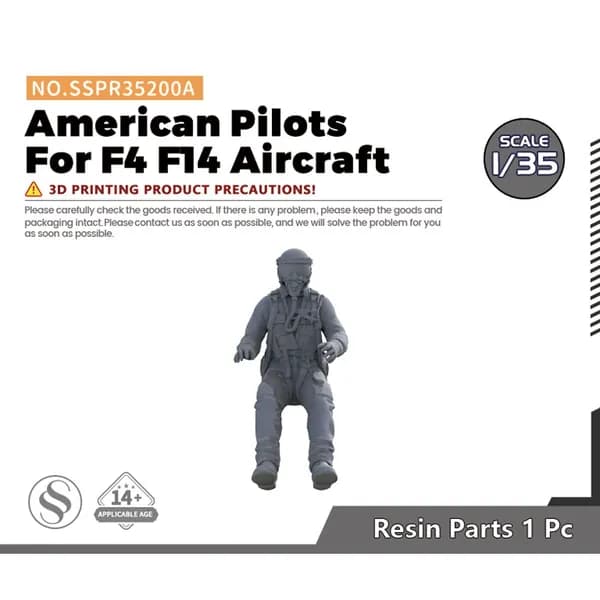LYMODEL-SS SSPR35200A 1/35 Современные американские пилоты для самолетов F4 F14
