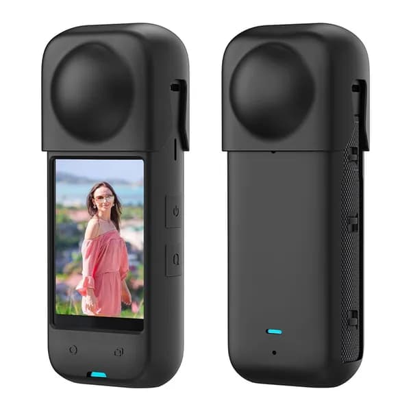 Силиконовый защитный чехол для экшн-камеры Insta 360 X4 черный