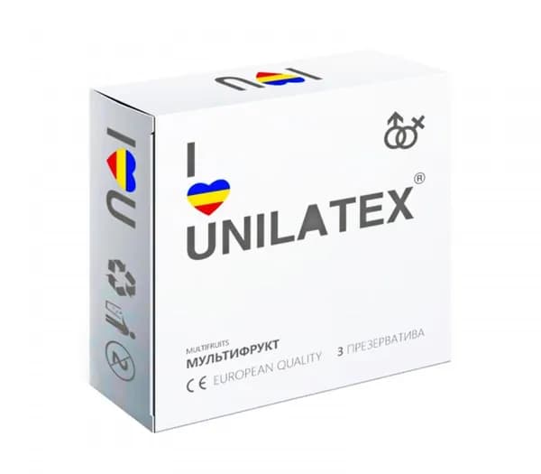 Презервативы UNILATEX мультифрукт 3 шт