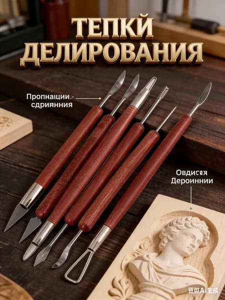 Полный набор инструментов для ручного изготовления керамики, DIY-набор для лепки и резьбы по глине, профессиональный комплект для скульптуры из глины.