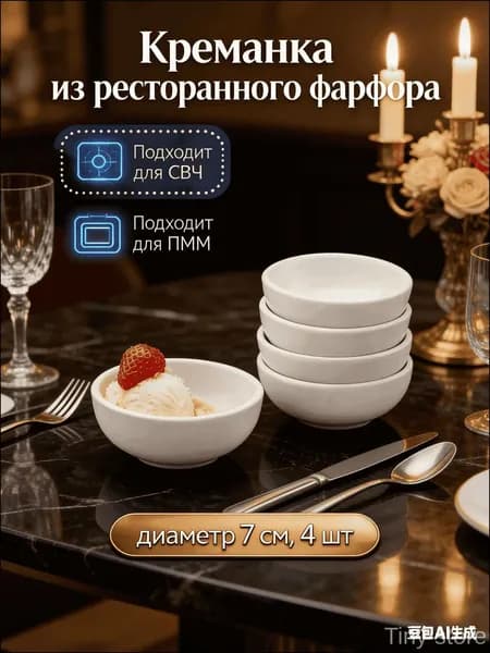 Горшочек для запекания , 4 шт