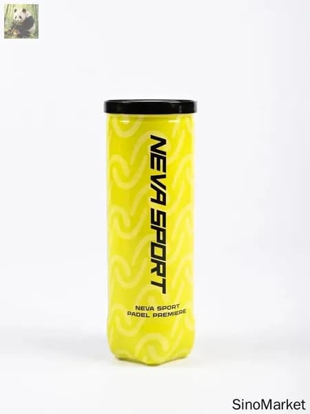 Профессиональные мячи для падел AMA SPORT PRO 45% натуральная шерсть, износостойкие теннисные мячи для турниров и повседневных тренировок в упаковке-тубе