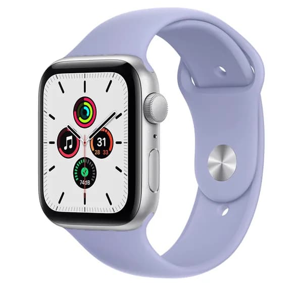 Ремешок для Apple Watch 38/40/41/42 mm размер S/M, силиконовый, цвет Сиреневый, браслет на смарт-часы Эпл Вотч для iWatch Series 11 10 9 8 7 6 5 4 3 SE 3 SE совместимый