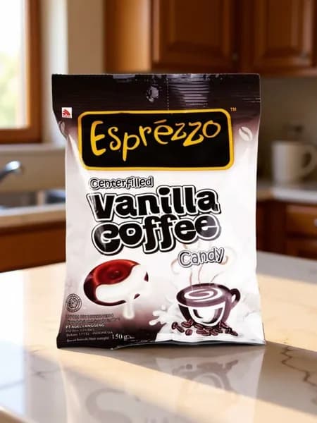 Леденцы кофейные с ванильной начинкой Vanilla Coffee Candy Esprezzo 150 гр.