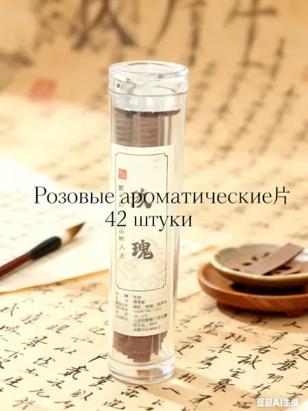 42 штуки таблеток для восточной ароматерапии, натуральный материал с ароматом розы, маленькие благоприятные облачка, натуральные эфирные масла, подходящие для освещения