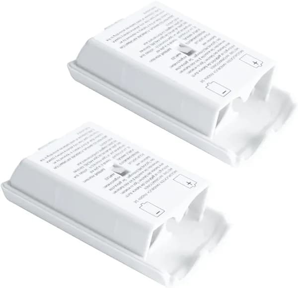2Шт Задняя крышка батарейного отсека для геймпада (джойстика) Xbox 360 White