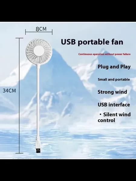 USB портативный вентилятор цвет A2