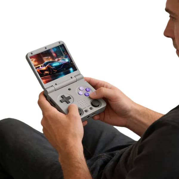 Miyoo Flip V2 портативная игровая консоль с откидной крышкой, 3,5-дюймовым IPS-экраном и процессором RK3566