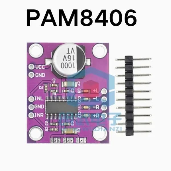 PAM8406 Плата для разработки модуля стереоусилителя звука класса D без помех