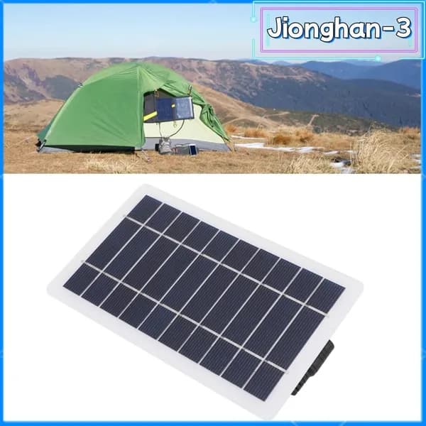 Монокристаллическая солнечная панель 5W, легкая и компактная зарядка для бытовых устройств