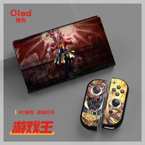 Чехол для Switch OLED One Piece с жестким корпусом, окрашенный узор, защитный , разделенный жесткий корпус