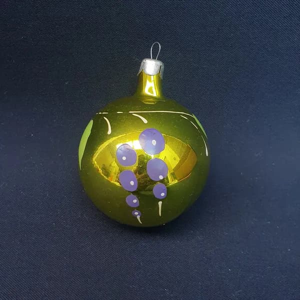 Винтажная Елочная игрушка Шар Орловский завод Победа, СССР