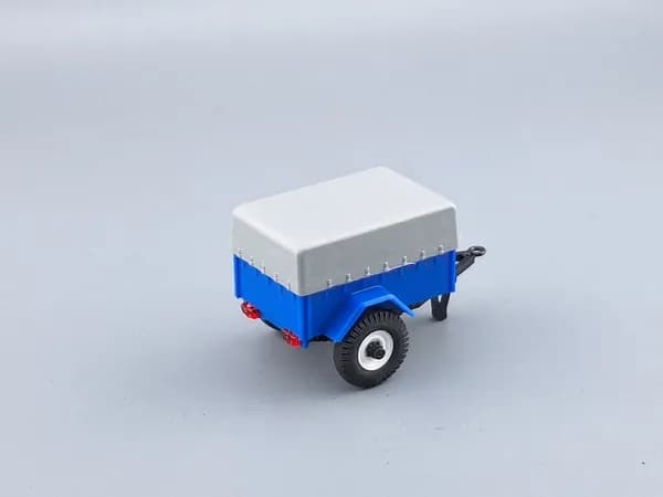 Коллекционная модель МОМ Прицеп Ульяновский-8109 с тентом (пластик), синий