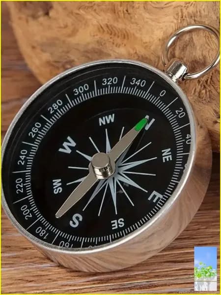 Компас, карманный, алюминиевый, для ключей и outdoor, 1 шт-260719