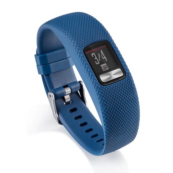 Силиконовый ремешок для фитнес-трекера Garmin vivofit 4, большой размер, тёмно-синий