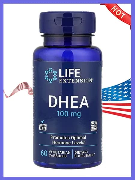 ДГЭА 100 мг (дегидроэпиандростерон) Life Extension DHEA 60 капсул