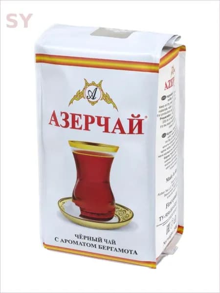 Чай листовой черный Азерчай, с бергамотом,