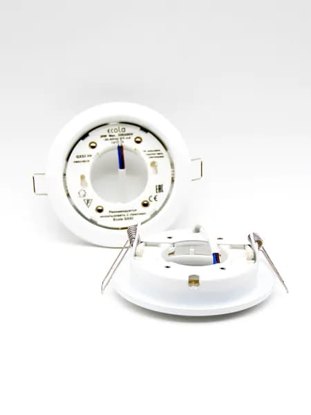 Ecola GX53 H4 Downlight without reflector_white (светильник встраиваемый) 38x106