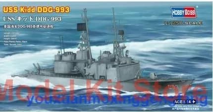 HobbyBoss 82507 Американский ракетный эсминец USS Kidd DDG-993 класс Кидд 1/1250 сборная модель корабля