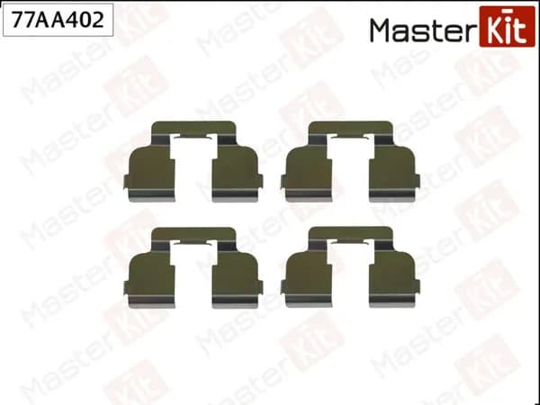 комплект установочный тормозных колодок renault sandero 2008 - (MASTERKIT 77AA402)
