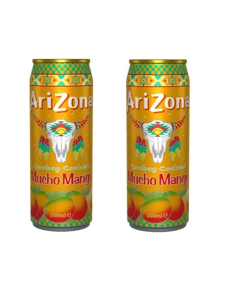Напиток негазированный Mucho Mango из смеси манго и груши, AriZona, 2 шт. по 0.5 л, Германия
