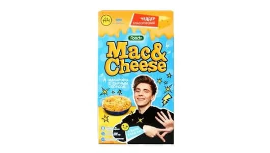 Макаронные изделия Foody Mac&Cheese с вложением соуса Сырный Чеддер классический 143 г
