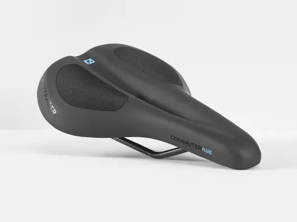 Седло на велосипед Bontrager Commuter Fluid Bike Saddle, 270мм. x 185мм., цвет чёрный