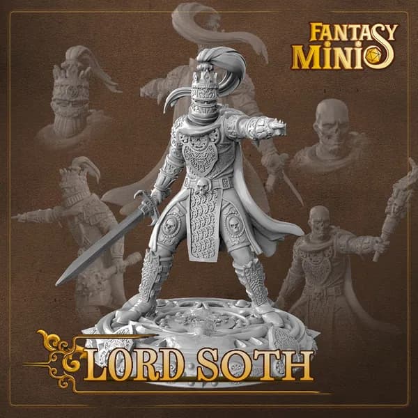 Лорд Сот, миниатюра для DnD (Dungeons and Dragons, ДнД) Dragonlance