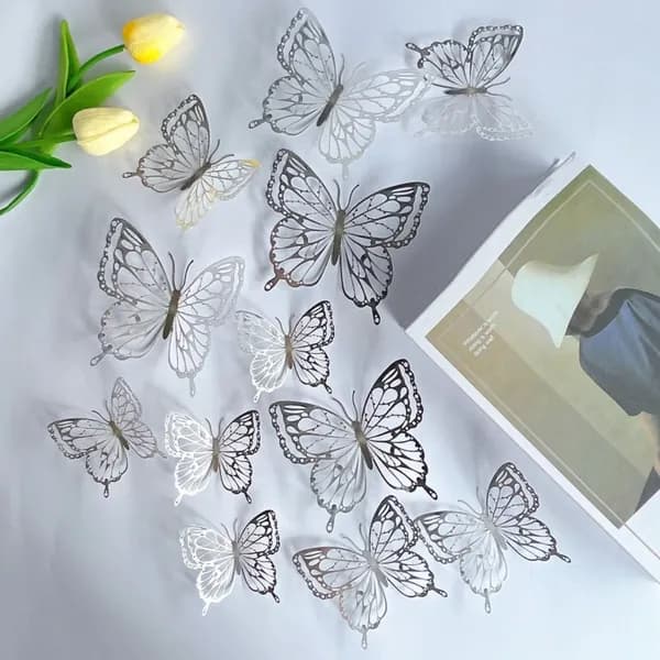 3D полые бабочки