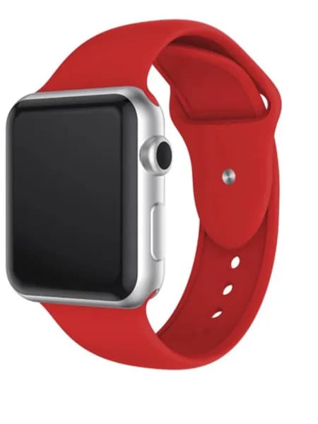 Силиконовый ремешок для Apple Watch Sport Band 38/40/41mm  Темно-красный