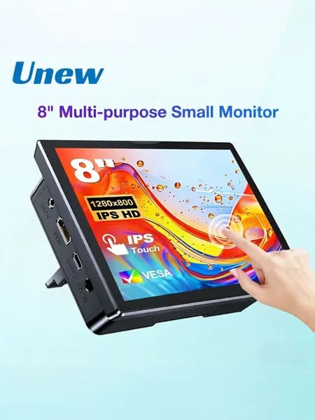UNEW Монитор CX080TP-B (CX080TP-B), IPS, 1280x800, 60 Гц, черный матовый