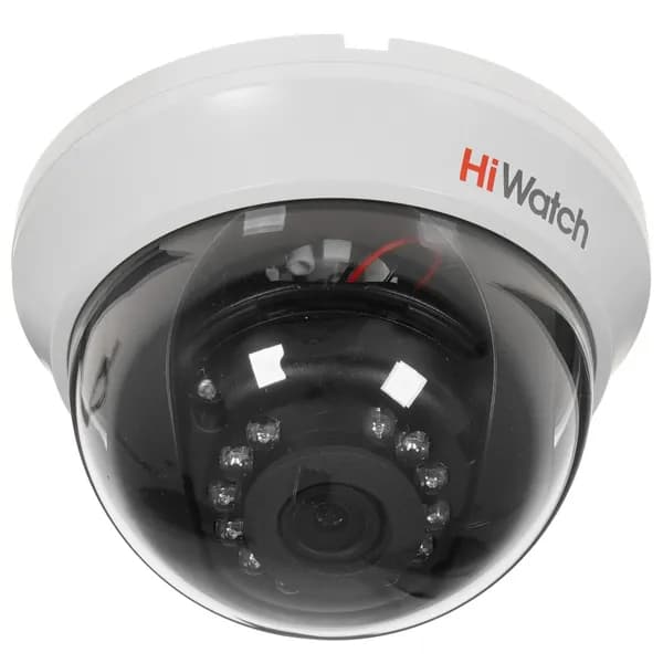 DS-T201(B)(2.8mm) HiWatch HD-TVI камера купольная 2Мп внутренняя с ИК-подсветкой