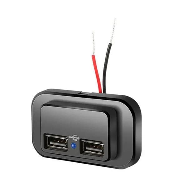 Автомобильное зарядное устройство 5 В 4,8 А, двойной USB-порт с автоматической закрывающейся пылезащитной крышкой