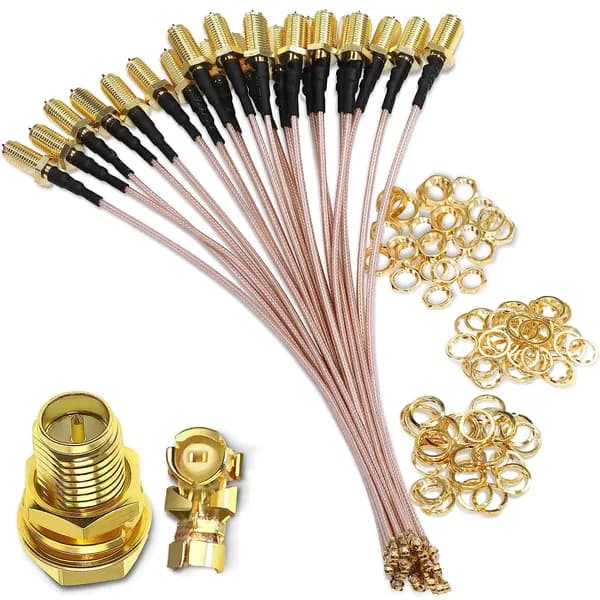 RF-JKM Антенный кабель SMA/IPX, 0.05 м, коричневый