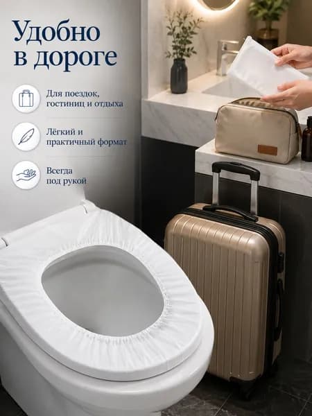 Покрытие на сиденье унитаза, 1 шт.