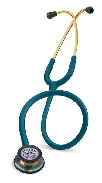 Стетоскоп Littmann Classic III, трубка цвета морской волны, акустическая головка цвета радуги, 69 см, 5807